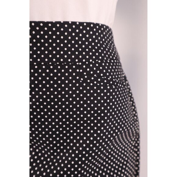 Chicos Black & White Polka Dot Ankle Pants Size‎ 1.5P Petite Stretch Waist Slim - Picture 2 of 9